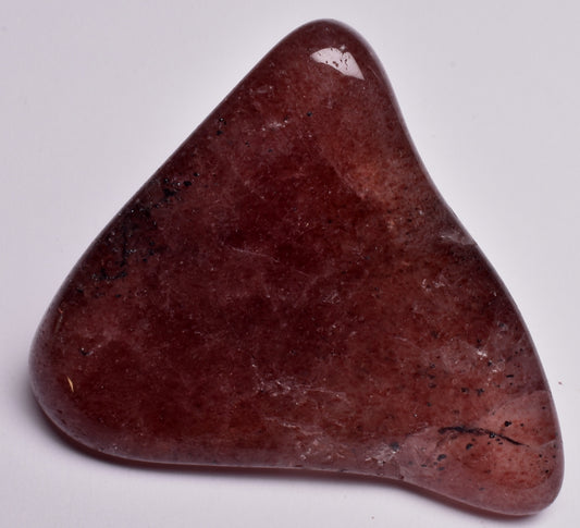STAWBERRY QUARTZ POLISHED FREEFORM TUMBLE P972