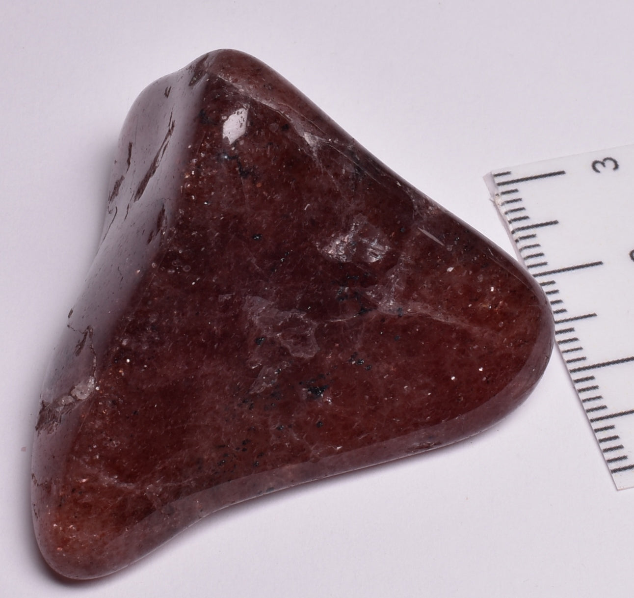 STAWBERRY QUARTZ POLISHED FREEFORM TUMBLE P972