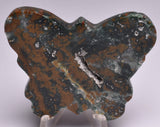 OCEAN JASPER POLISHED  BUTTERFLY CARVING P981