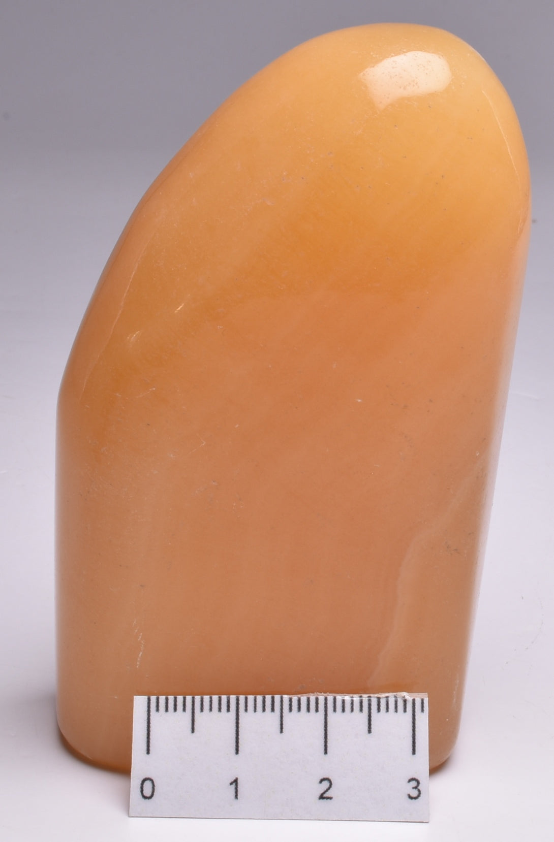 ORANGE CALCITE CRYSTAL POLISHED FREEFORM P846