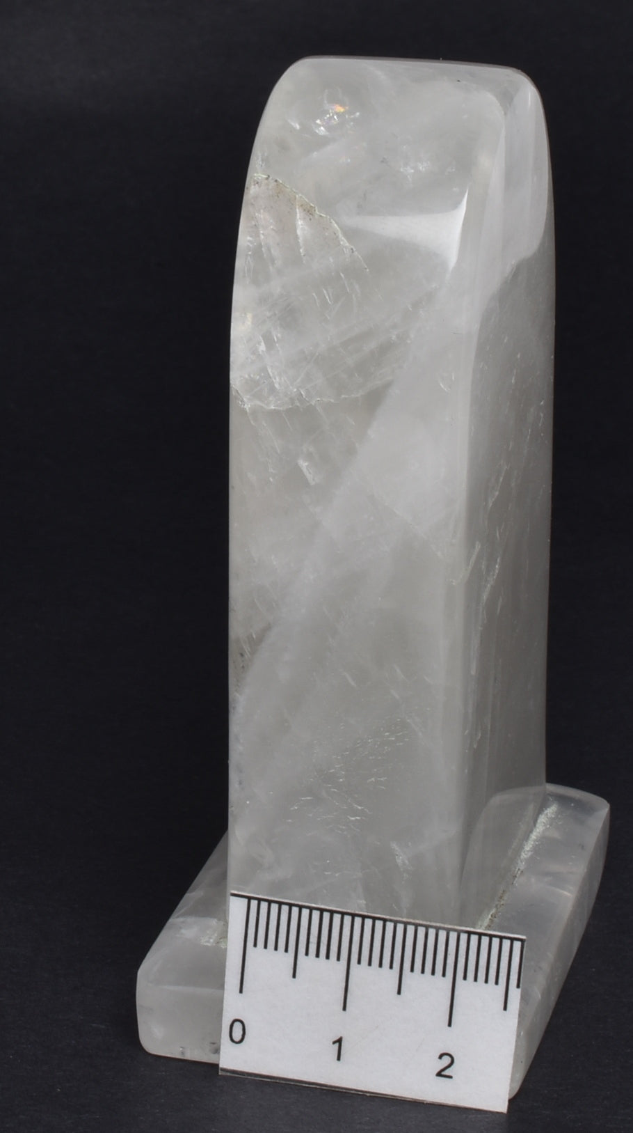 TOMBSTONE QUARTZ CRYSTAL CARVING P391