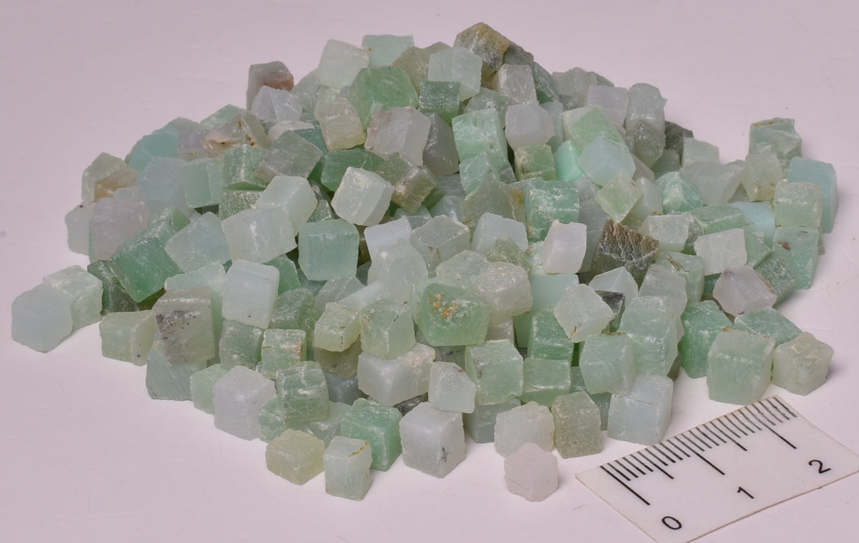 CHRYSOPRASE CRYSTAL CUBES, 100 grams P434
