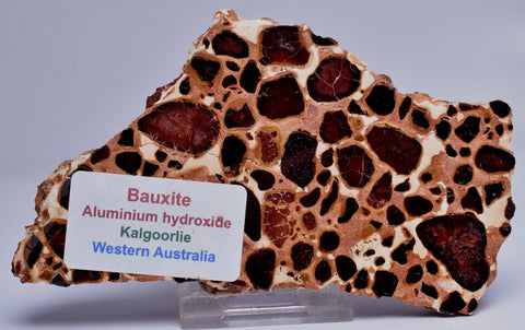 BAUXITE, Aluminium Hydroxide, Polished Slice, Australia S99