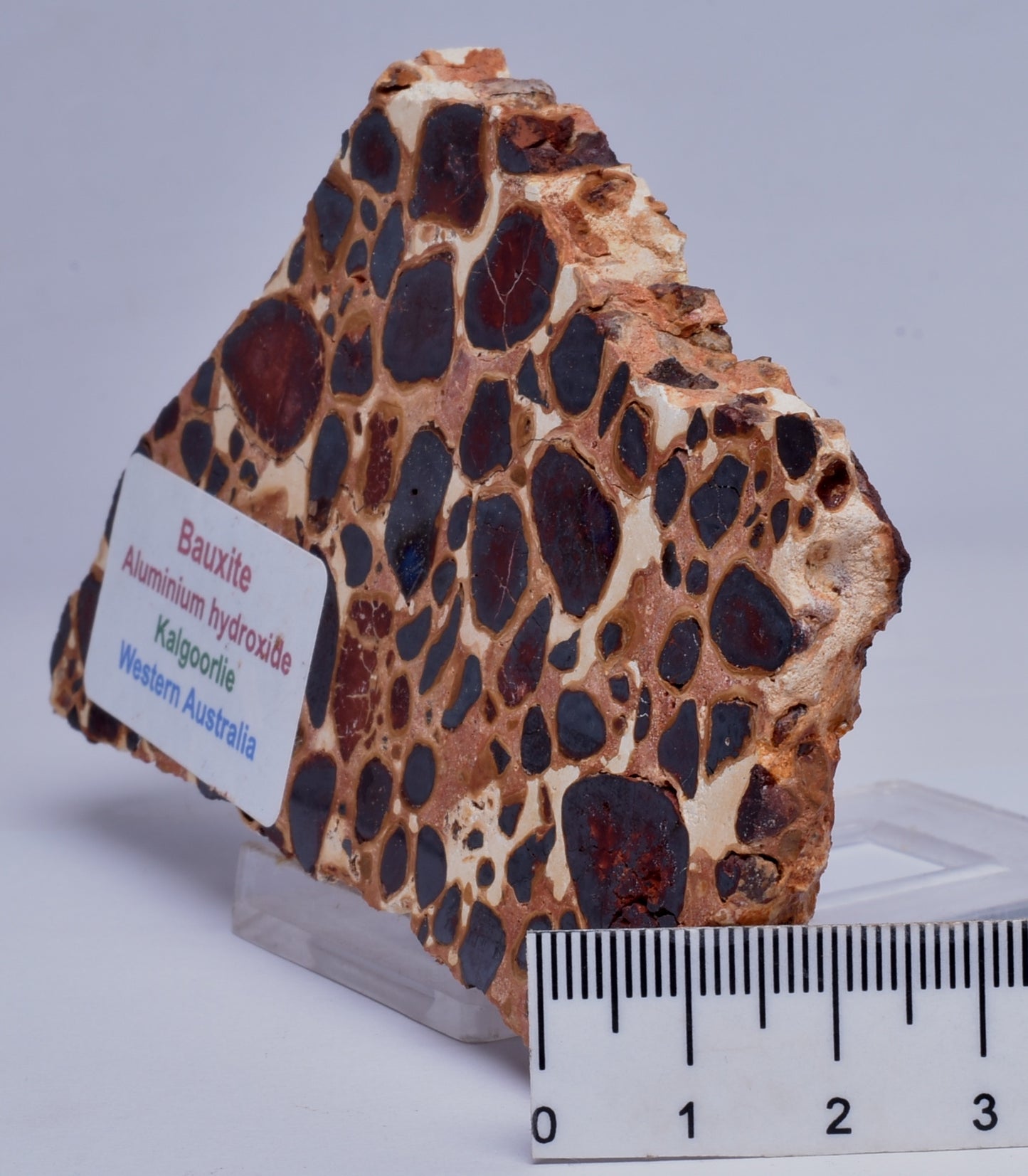BAUXITE, Aluminium Hydroxide, Polished Slice, Australia S99