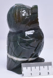 BLOOD STONE CRYSTAL CARVED OWL P595