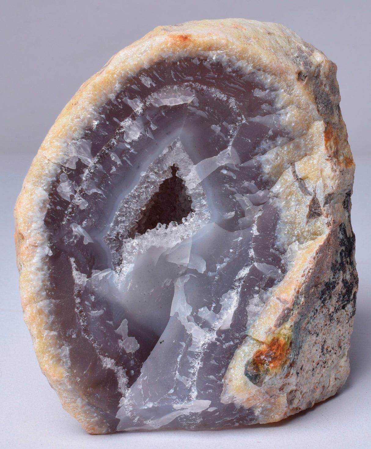 AGATE HALF, POLISHED FROM BRAZIL S118