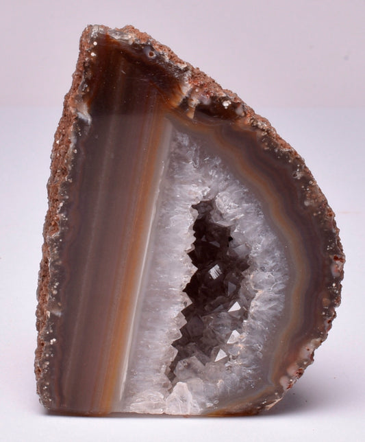 AGATE HALF, POLISHED FROM BRAZIL P142