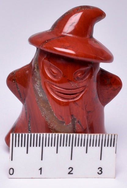 RED JASPER GHOST CARVING P110