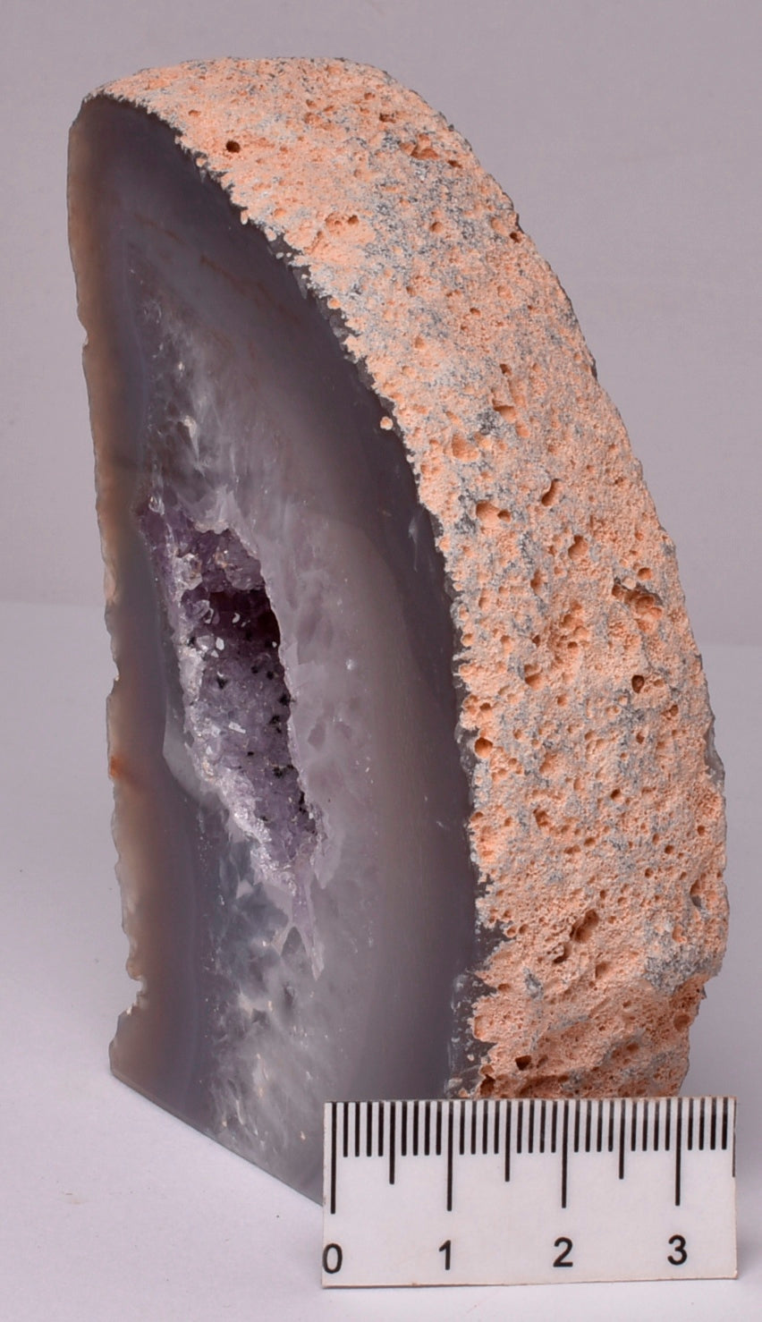 AGATE HALF, POLISHED FROM BRAZIL S121