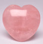 ROSE QUARTZ POLISHED CRYSTAL HEART CARVING  P84
