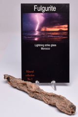 FULGURITE LIGHTNING STRIKE GLASS MOROCCO MT23