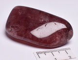 STAWBERRY QUARTZ POLISHED FREEFORM TUMBLE P502