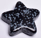 SNOWFLAKE OBSIDIAN CRYSTAL STAR CARVING P889