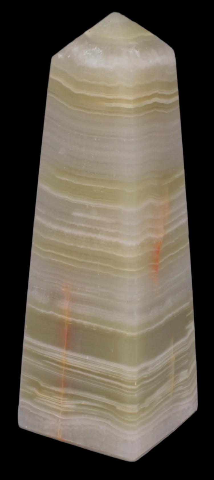 GREEN ONYX CARVED TOWER, OBELISK P536