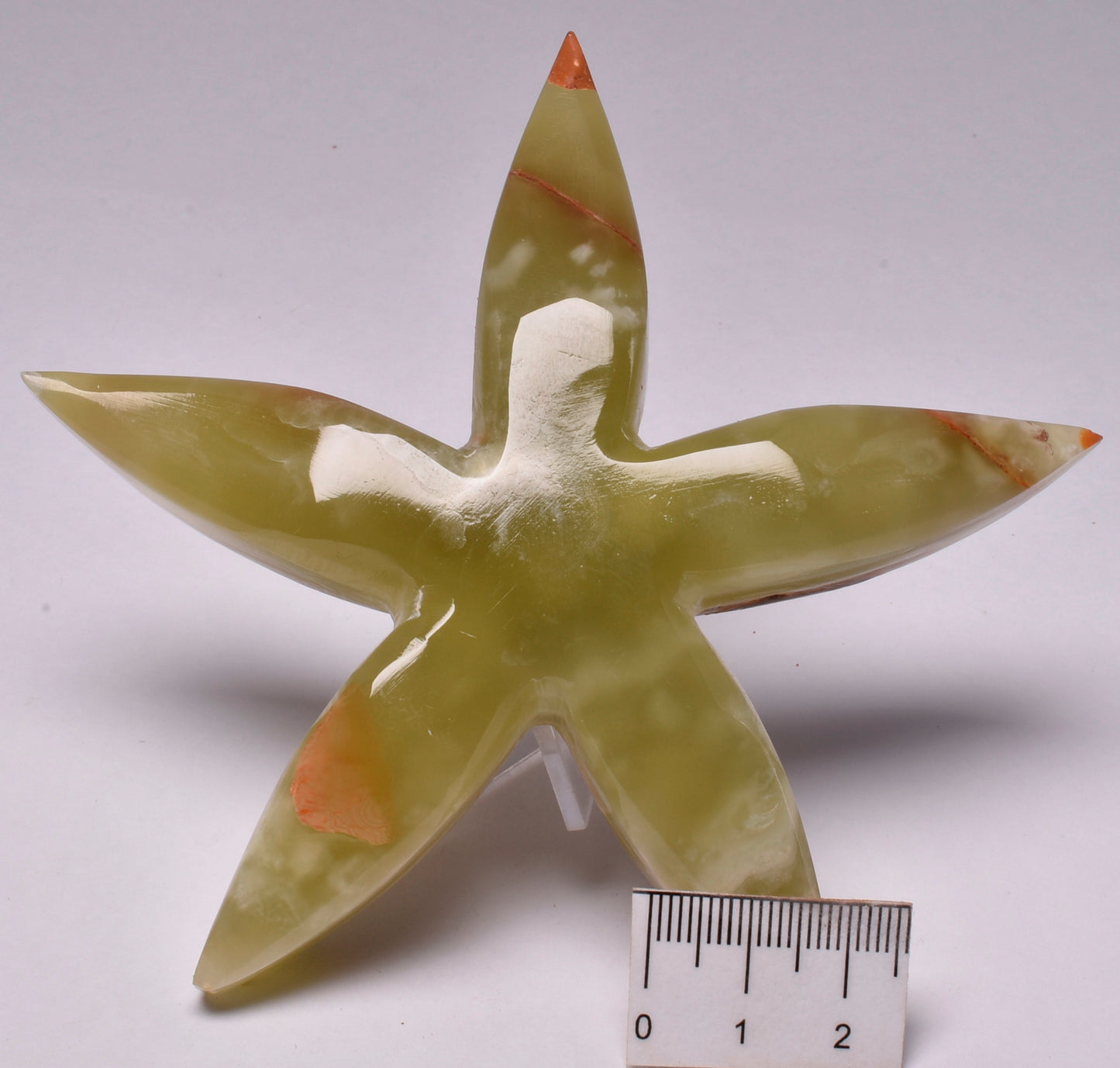 GREEN ONYX TRAVERTINE STARFISH P682