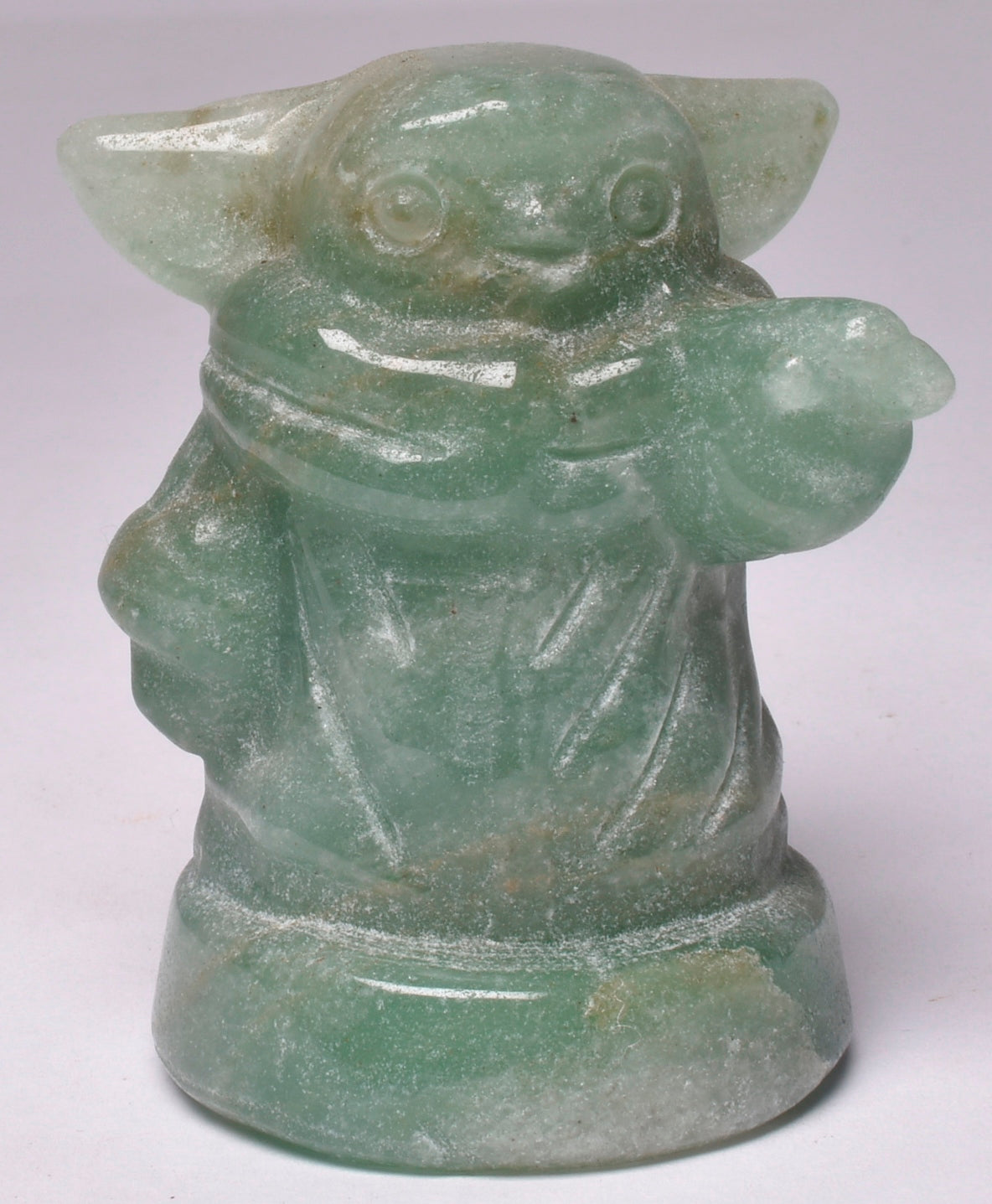 CARVED GREEN AVENTURINE BABY YODA P756