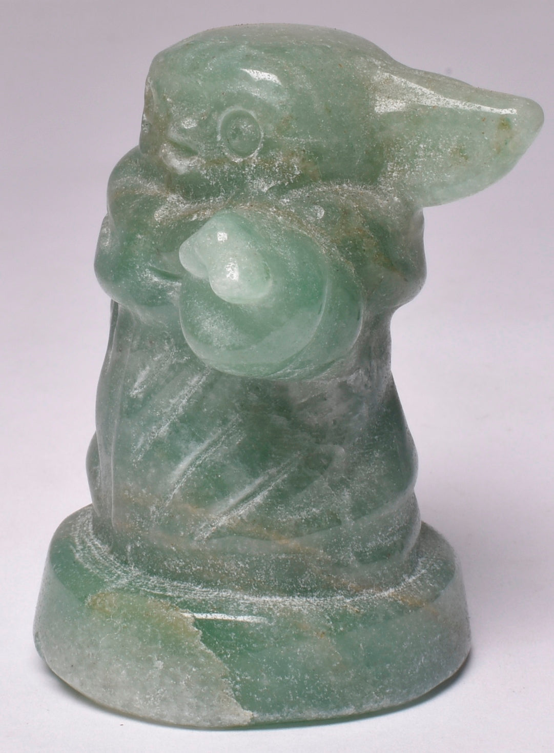 CARVED GREEN AVENTURINE BABY YODA P756