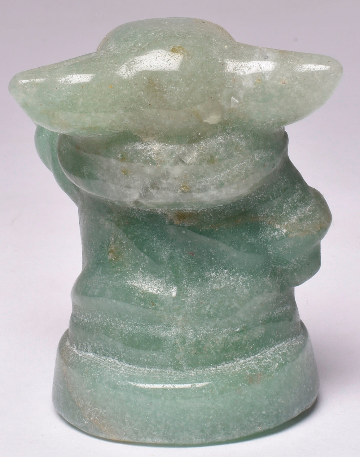 CARVED GREEN AVENTURINE BABY YODA P756