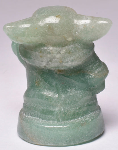 CARVED GREEN AVENTURINE BABY YODA P756