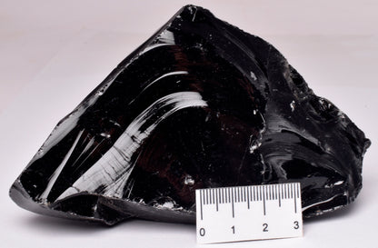 BLACK OBSIDIAN NATURAL ROUGH ROCK R30