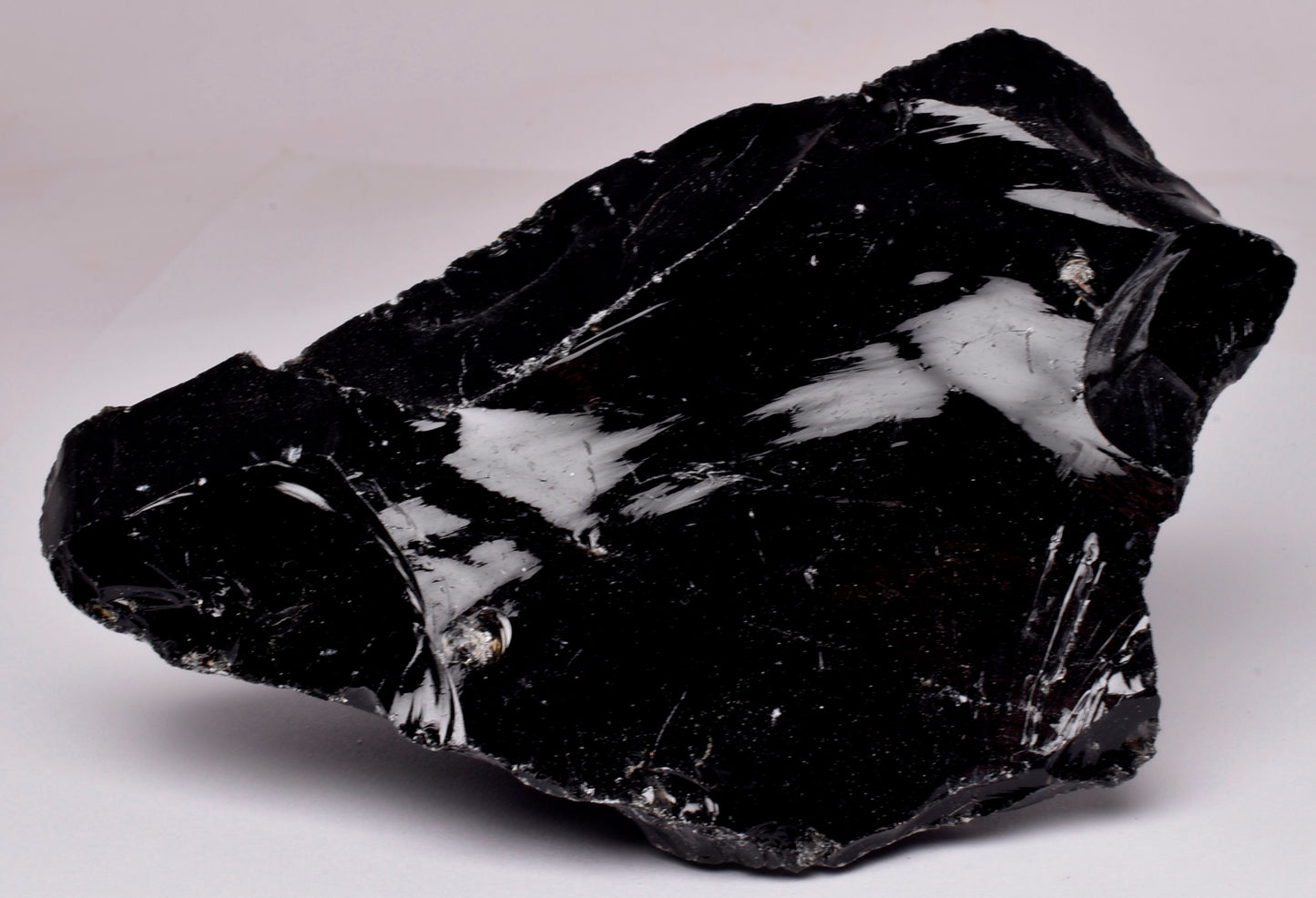 BLACK OBSIDIAN NATURAL ROUGH ROCK R30