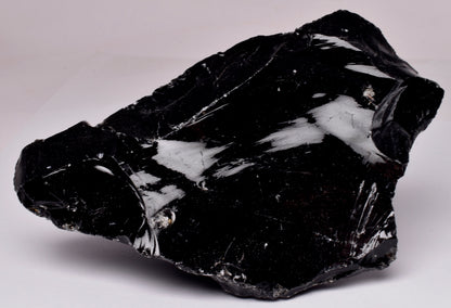 BLACK OBSIDIAN NATURAL ROUGH ROCK R30