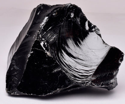 BLACK OBSIDIAN NATURAL ROUGH ROCK R30