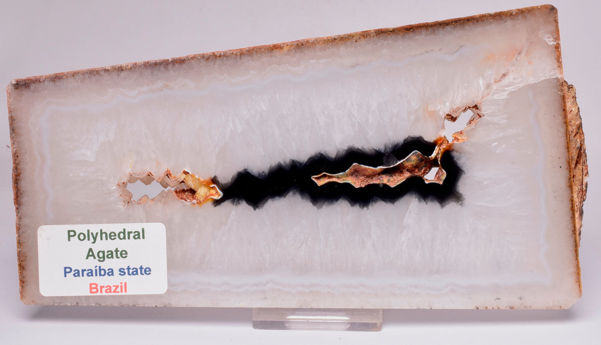 POLYHEDRAL AGATE SLICE, BRAZIL S332
