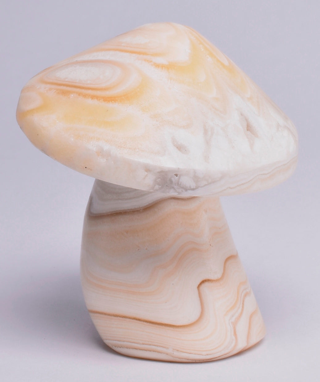 ARAGONITE MUSHROOM CARVING P616