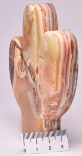 GREEN ONYX CARVED CACTUS P54