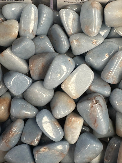 ANGELITE POLISHED CRYSTAL TUMBLES T17
