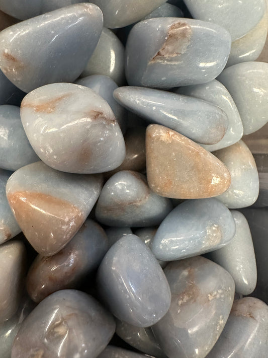 ANGELITE POLISHED CRYSTAL TUMBLES T33