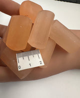 PEACH SELENITE TUMBLE T35
