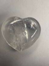QUARTZ POLISHED CRYSTAL PUFFY HEART P13