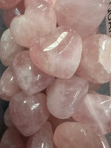 ROSE QUARTZ POLISHED CRYSTAL HEART CARVING 3 CM T52