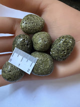 EPIDOTE POLISHED CRYSTAL TUMBLE STONES T48