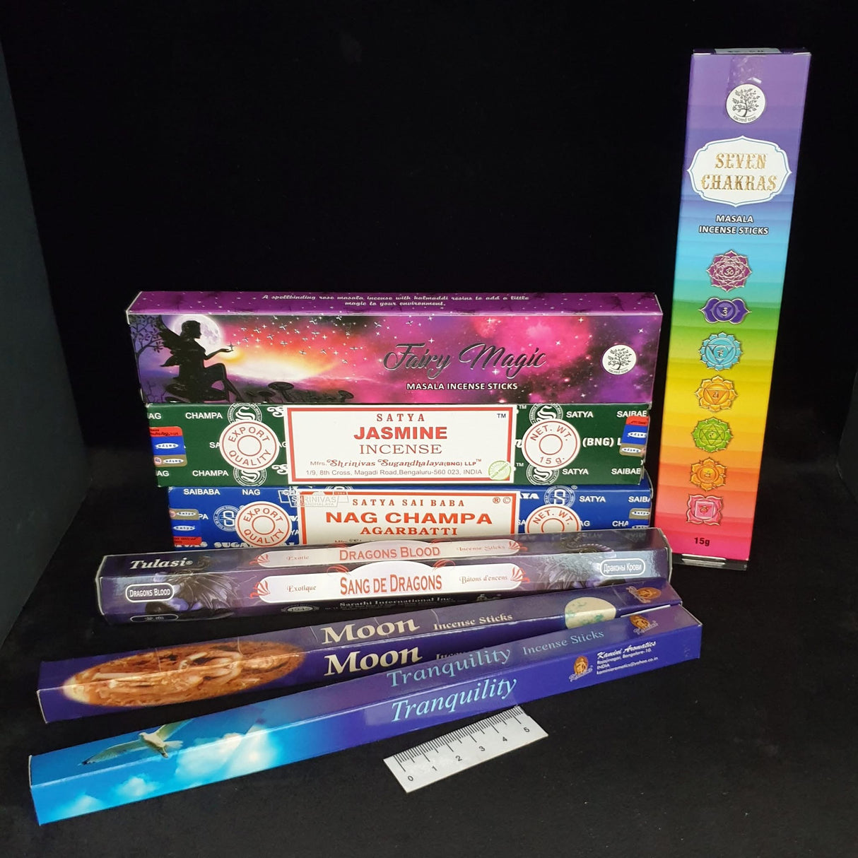 7 ASSORTED INCENSE STICK PACKS SA10