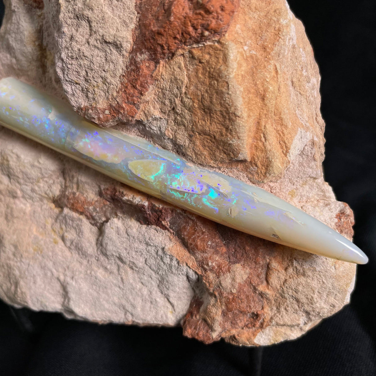 OPAL BELEMNITE FOSSIL IN MATRIX, Lower Cretaceous, Australia GOB008