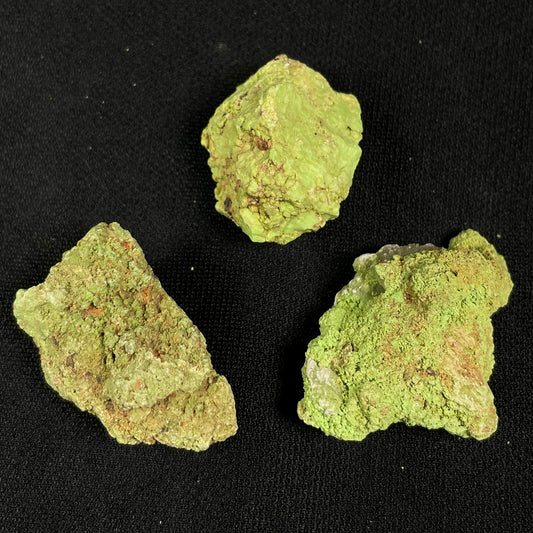 Gaspeite Rough from Australia (3 pieces) XRG005
