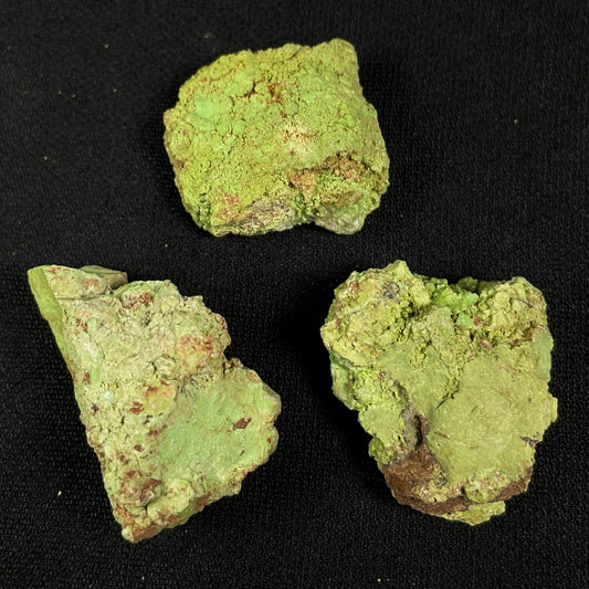 Gaspeite Rough from Australia (3 pieces) XRG006