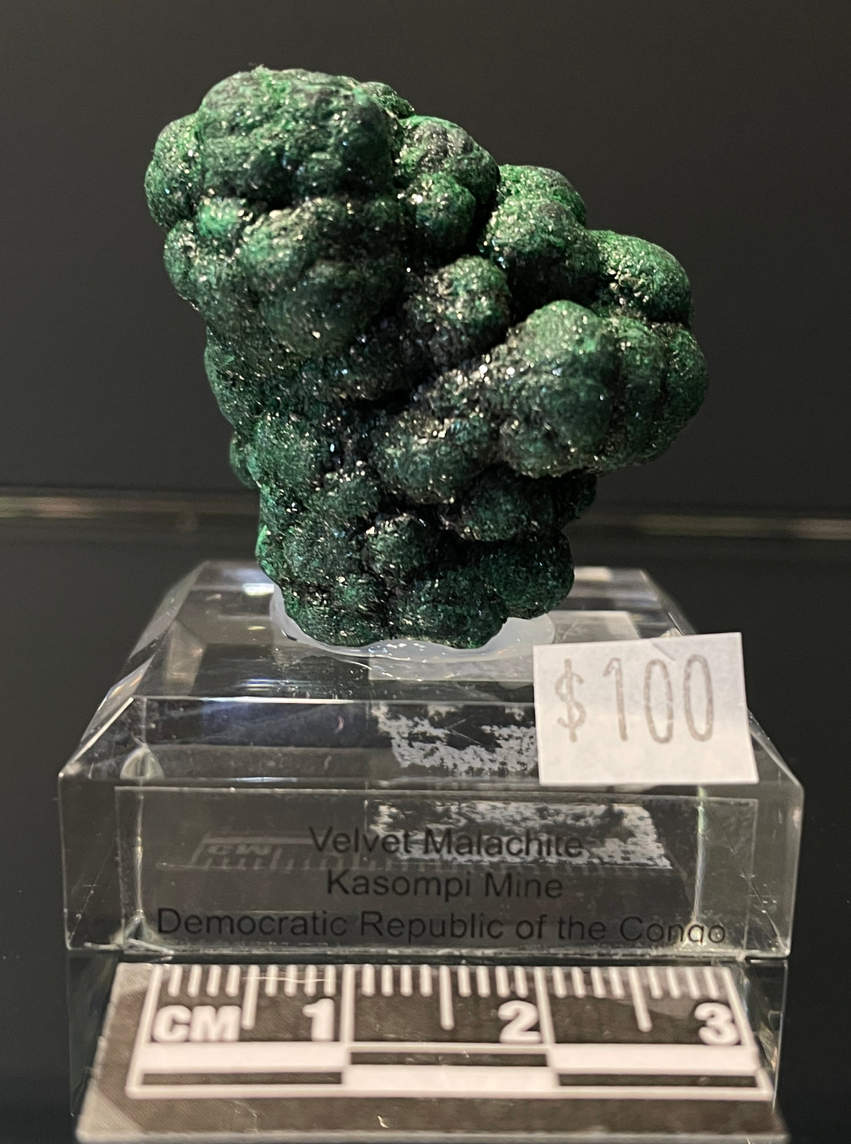 BOTRYOIDAL VELVET MALACHITE, Democratic Republic of the Congo IVM013