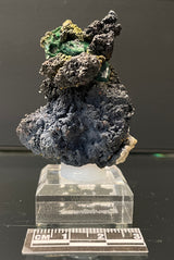 WULFENITE ON MALACHITE PSEUDOMORPH, Western Australia IWU015