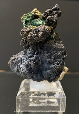 WULFENITE ON MALACHITE PSEUDOMORPH, Western Australia IWU015