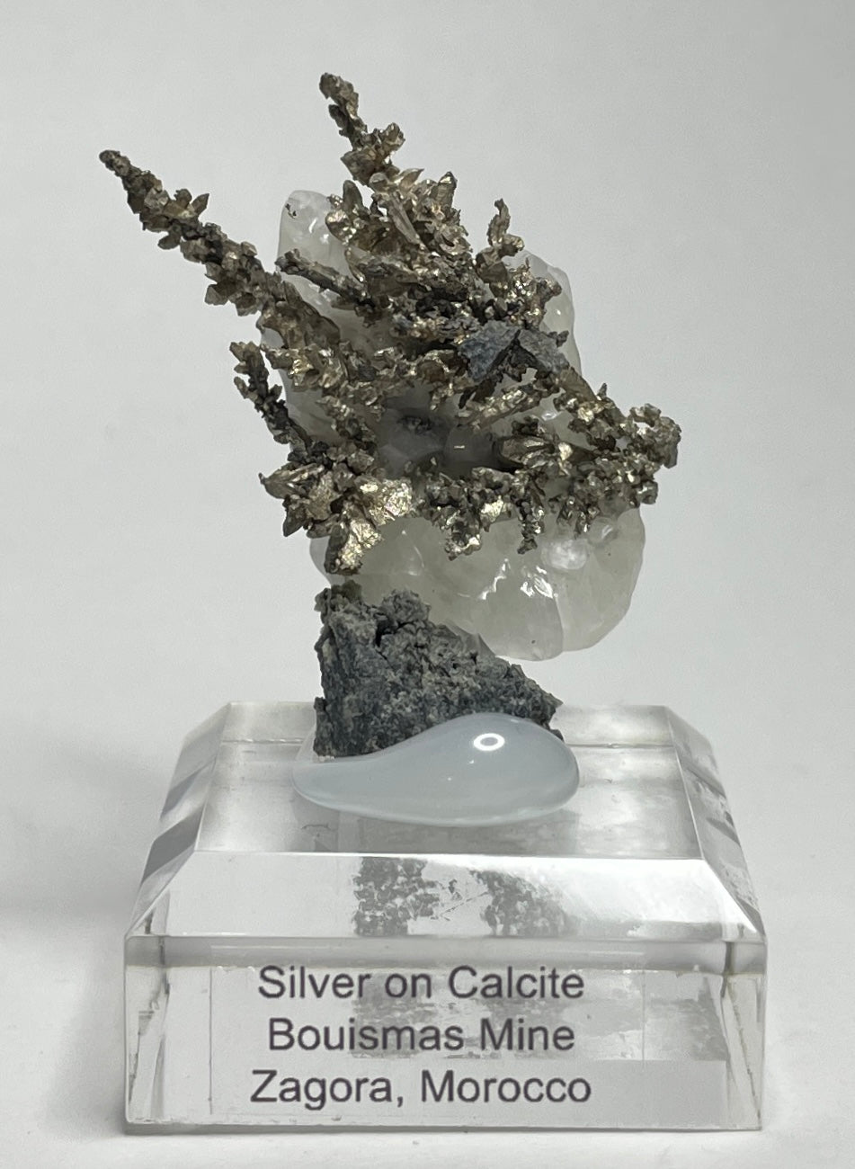 SILVER ON CALCITE, Morocco ISI005