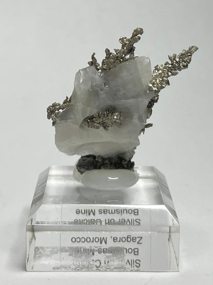 SILVER ON CALCITE, Morocco ISI005