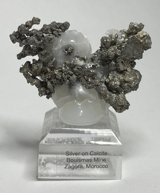 SILVER ON CALCITE, Morocco ISI006