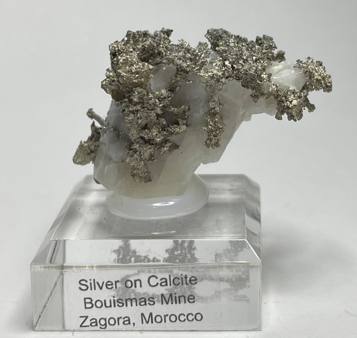 SILVER ON CALCITE, Morocco ISI007