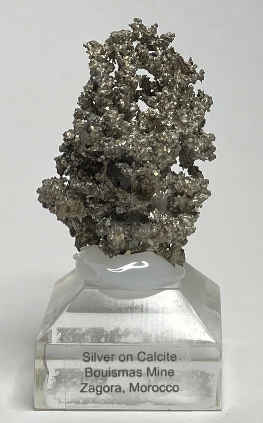 SILVER ON CALCITE, Morocco ISI008