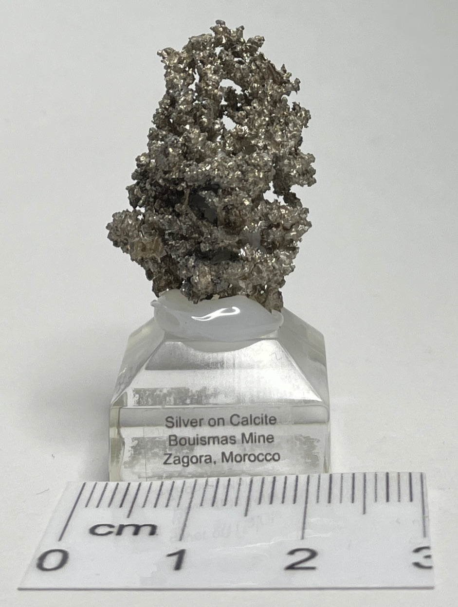 SILVER ON CALCITE, Morocco ISI008
