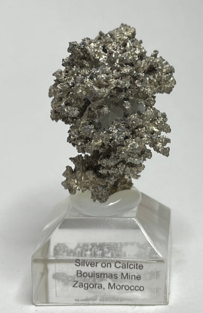 SILVER ON CALCITE, Morocco ISI009